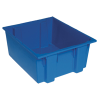 Contenants Stack & Nest, 10" x 23,5" x 19,5", Bleu Maritime Industrial Rubber