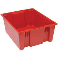 Contenants Stack & Nest, 10" x 23,5" x 19,5", Rouge Maritime Industrial Rubber
