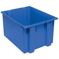 Contenants Stack & Nest, 13" x 23,5" x 19,5", Bleu Maritime Industrial Rubber