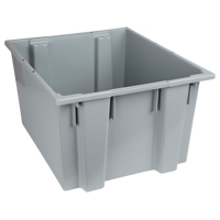 Contenants Stack & Nest, 13" x 23,5" x 19,5", Gris Maritime Industrial Rubber