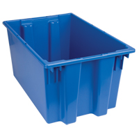 Contenants Stack & Nest, 12" x 23,5" x 15,5", Bleu Maritime Industrial Rubber