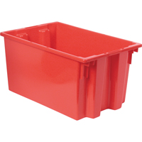 Contenants Stack & Nest, 12" x 23,5" x 15,5", Rouge Maritime Industrial Rubber