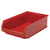 Giant Stacking Containers, 12.375" W x 19.75" D x 5.875" H, Red Maritime Industrial Rubber