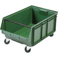 Mobile Giant Stacking Bin, 11-7/8" H x 18-3/8" W x 29" D, 150 lbs. Capacity, Green Maritime Industrial Rubber