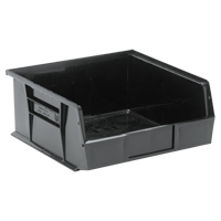 Bacs ultra empilable & suspendable, 11" la, 5" h x 10-7/8" p, Noir Maritime Industrial Rubber