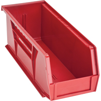 Bacs ultra empilable & suspendable, 4-1/8" la, 4" h x 10-7/8" p, Rouge Maritime Industrial Rubber