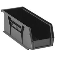 Bacs ultra empilable & suspendable, 4-1/8" la, 4" h x 10-7/8" p, Noir Maritime Industrial Rubber