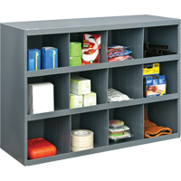 Armoires pour bacs de rangement, Acier, 12 tiroirs, 33-3/4" x 12" x 23-7/8", Gris Maritime Industrial Rubber