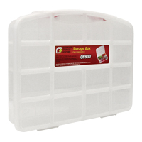 Clear Compartment Storage Box, 13" W x 10-1/4" D x 2-3/8" H, 10 Compartments Maritime Industrial Rubber