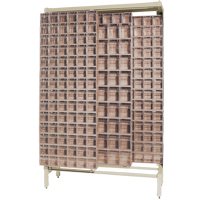 Free-Standing Tip-Out Bins Slider System, 48" W x 18" D x 77" H, 303 Drawers Maritime Industrial Rubber