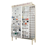 Free-Standing Tip-Out Bins Slider System, 48" W x 18" D x 77" H, 112 Drawers Maritime Industrial Rubber
