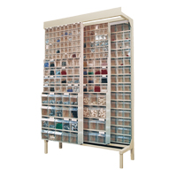 Free-Standing Tip-Out Bins Slider System, 48" W x 18" D x 77" H, 112 Drawers Maritime Industrial Rubber