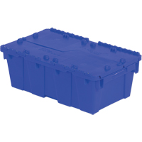Contenants de distribution Flipak en plastique poly&eacute;thyl&egrave;ne (PE), 19,7" x 11,8" x 7,3", Bleu Maritime Industrial Rubber