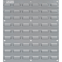 Metal Louvered Panel Bin Support Rack, 16 Bins, 18" W x 1/8" D x 19" H Maritime Industrial Rubber