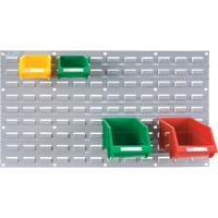 Panneau perfor&eacute; en m&eacute;tal pour bacs, 32 bacs, 36" la x 1/8" p x 19" h Maritime Industrial Rubber