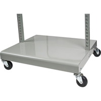 Servante mobile de bacs &agrave; plateaux inclinables - chariot seulement, &agrave; deux c&ocirc;t&eacute;s, 26-1/4" la x 22" p x 57-1/2" h Maritime Industrial Rubber