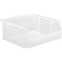 Bac transparent ultra empilable & suspendable, 11" la, 5" h x 10-7/8" p, Transparent Maritime Industrial Rubber
