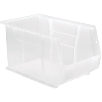 Bac transparent ultra empilable & suspendable, 8-1/4" la, 8" h x 13-5/8" p, Transparent Maritime Industrial Rubber