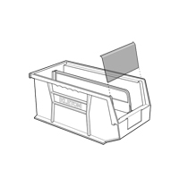 Stack & Hang Bin, 5-1/2" W x 5" H x 10-7/8" D, Black Maritime Industrial Rubber