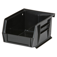 Stack & Hang Bin, 4-1/8" W x 3" H x 5-3/8" D, Black Maritime Industrial Rubber