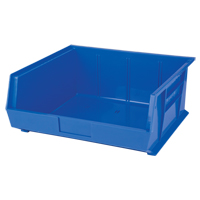 Stack & Hang Bin, 16-1/2" W x 7" H x 14-3/4" D, Blue Maritime Industrial Rubber