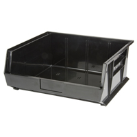 Stack & Hang Bin, 16-1/2" W x 7" H x 14-3/4" D, Black Maritime Industrial Rubber