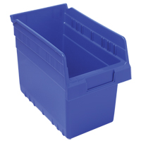 Bacs pour &eacute;tag&egrave;re Store-Max, 6-5/8" la x 8" H x 11-5/8" p, Bleu, Capacit&eacute; 44 lb Maritime Industrial Rubber