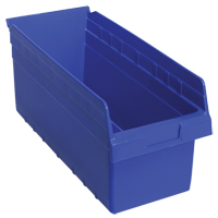Bacs pour &eacute;tag&egrave;re Store-Max, 8-3/8" la x 8" H x 17-7/8" p, Bleu, Capacit&eacute; 56 lb Maritime Industrial Rubber