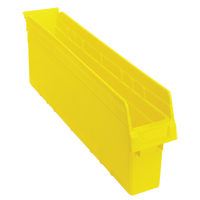 Bacs pour &eacute;tag&egrave;re Store-Max, 4-3/8" la x 8" H x 23-5/8" p, Jaune, Capacit&eacute; 68 lb Maritime Industrial Rubber