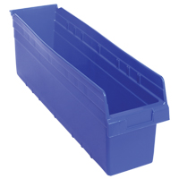 Bacs pour &eacute;tag&egrave;re Store-Max, 6-5/8" la x 8" H x 23-5/8" p, Bleu, Capacit&eacute; 68 lb Maritime Industrial Rubber