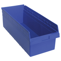 Bacs pour &eacute;tag&egrave;re Store-Max, 11-1/8" la x 8" H x 23-5/8" p, Bleu, Capacit&eacute; 68 lb Maritime Industrial Rubber