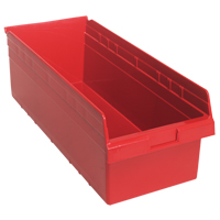 Bacs pour &eacute;tag&egrave;re Store-Max, 11-1/8" la x 8" H x 23-5/8" p, Rouge, Capacit&eacute; 68 lb Maritime Industrial Rubber