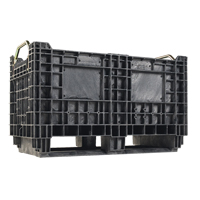 Contenant robuste BulkTote, 30" lo x 16" la x 19,2" h, Noir Maritime Industrial Rubber
