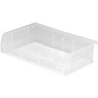 Bacs ultra empilable & suspendable, 7-3/8" la, 3" h x 11" p, Transparent Maritime Industrial Rubber
