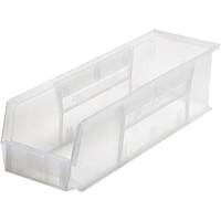 Bacs ultra empilable & suspendable, 17-7/8" la, 5" h x 5-1/2" p, Transparent Maritime Industrial Rubber