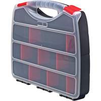 Plastic Compartment Box, 10" W x 12.5" D x 2-1/4" H, 22 Compartments Maritime Industrial Rubber