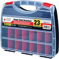 Plastic Compartment Box, 12-1/4" W x 15" D x 2-3/4" H, 23 Compartments Maritime Industrial Rubber