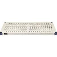 &eacute;tag&egrave;re en fils m&eacute;talliques avec tablettes en plastique, Cadre en fils m&eacute;talliques avec tablettes en plastique, Sans boulons, Capacit&eacute; 600 lb, 30" la x 72" h x 24" p Maritime Industrial Rubber