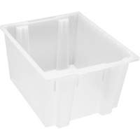 Contenant robuste Stack & Nest, 13" x 19,5" x 23,5", Transparent Maritime Industrial Rubber