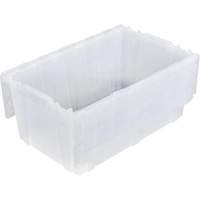 Bac emboîtable FP243C FliPak, 26,9" x 16,9" x 12,1", Transparent Maritime Industrial Rubber