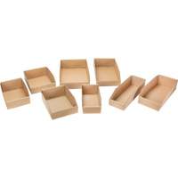 Boîtes profondes en carton ondul&eacute;, 11-3/4" la x 17-1/4" p x 4-1/2" h, Beige Maritime Industrial Rubber