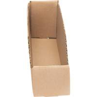 Boîtes profondes en carton ondul&eacute;, 2-7/8" la x 11-1/4" p x 4-1/2" h, Beige Maritime Industrial Rubber