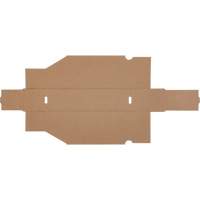 Boîtes profondes en carton ondul&eacute;, 2-7/8" la x 11-1/4" p x 4-1/2" h, Beige Maritime Industrial Rubber