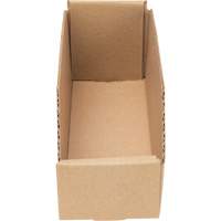 Boîtes profondes en carton ondul&eacute;, 3-3/4" la x 11-1/4" p x 4-1/2" h, Beige Maritime Industrial Rubber