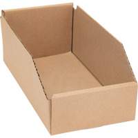 Boîtes profondes en carton ondul&eacute;, 5-3/4" la x 11-1/4" p x 4-1/2" h, Beige Maritime Industrial Rubber