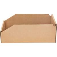 Boîtes profondes en carton ondul&eacute;, 5-3/4" la x 11-1/4" p x 4-1/2" h, Beige Maritime Industrial Rubber