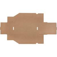 Boîtes profondes en carton ondul&eacute;, 5-3/4" la x 11-1/4" p x 4-1/2" h, Beige Maritime Industrial Rubber