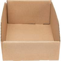 Boîtes profondes en carton ondul&eacute;, 7-5/8" la x 11-5/16" p x 4-1/2" h, Beige Maritime Industrial Rubber