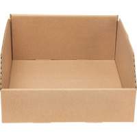 Boîtes profondes en carton ondul&eacute;, 11-3/4" la x 11-1/4" p x 4-1/2" h, Beige Maritime Industrial Rubber