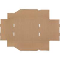 Boîtes profondes en carton ondul&eacute;, 11-3/4" la x 11-1/4" p x 4-1/2" h, Beige Maritime Industrial Rubber